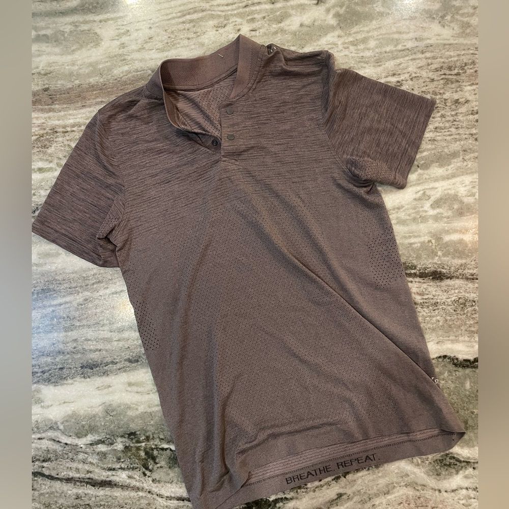Mens Lululemon Evolution Short Sleeve Polo Shirt Small